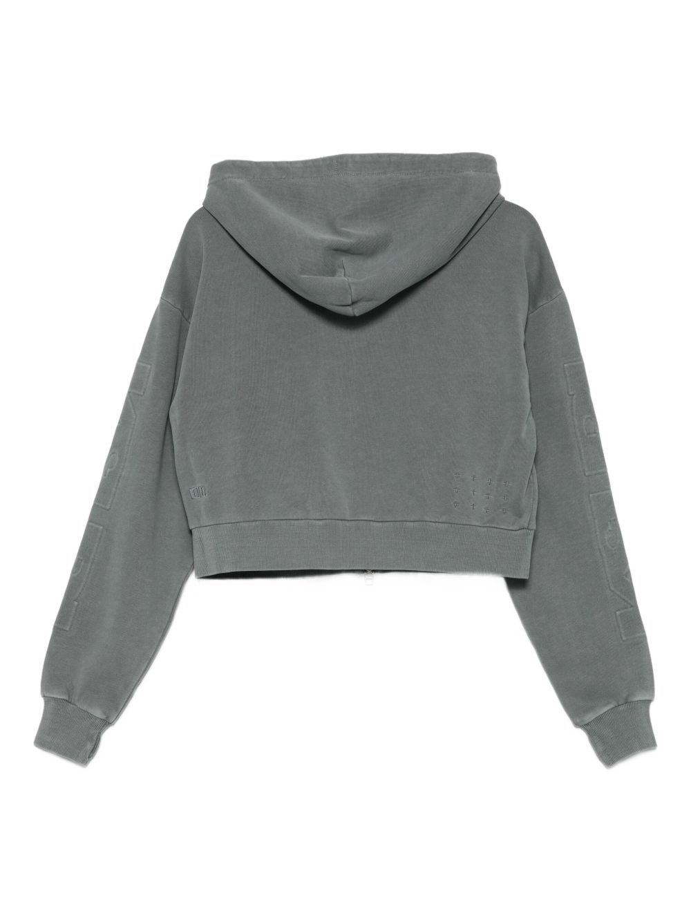 zip-front logo hoodie - 2