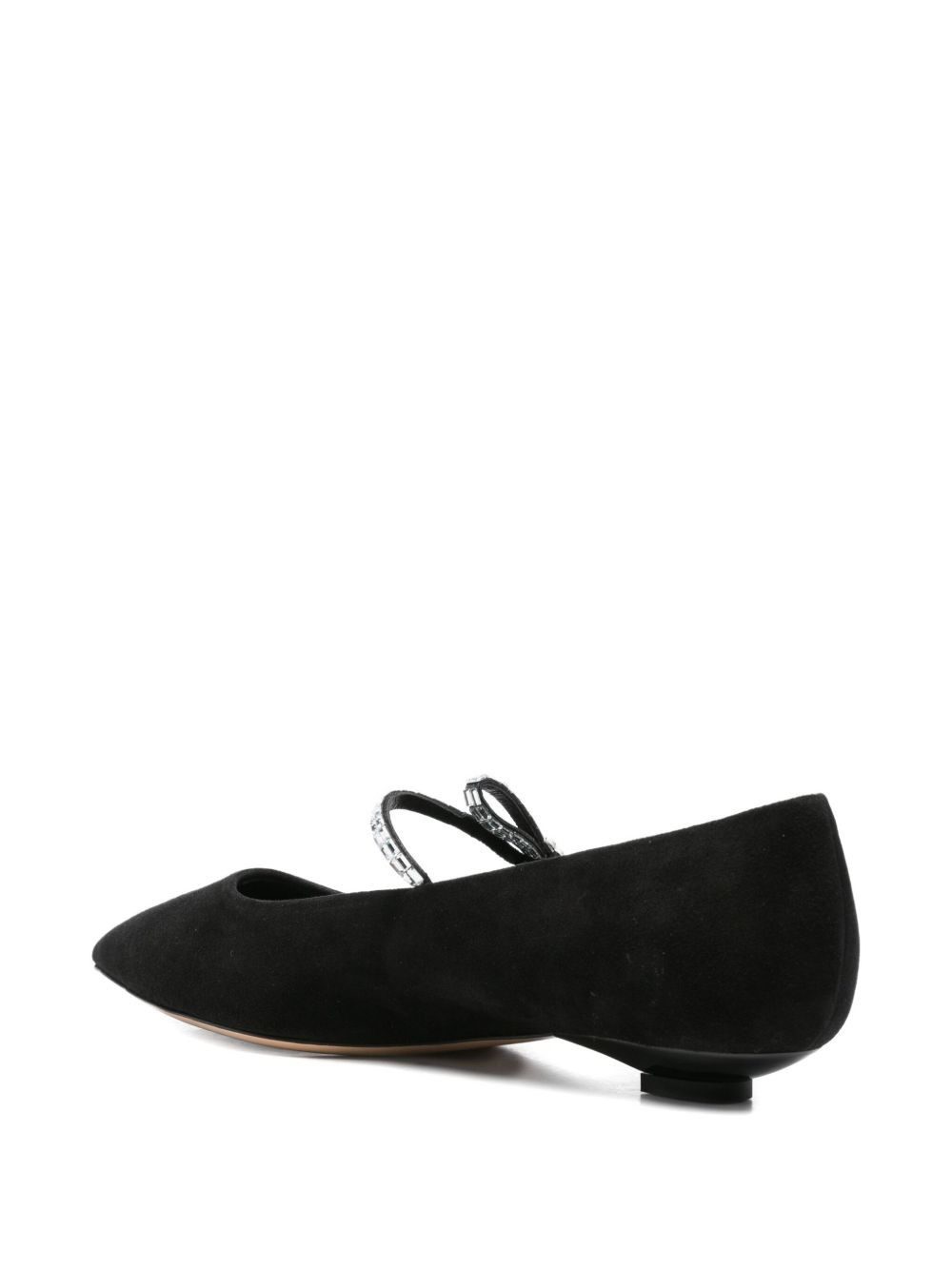 embellished pointed-toe flat pumps - 3