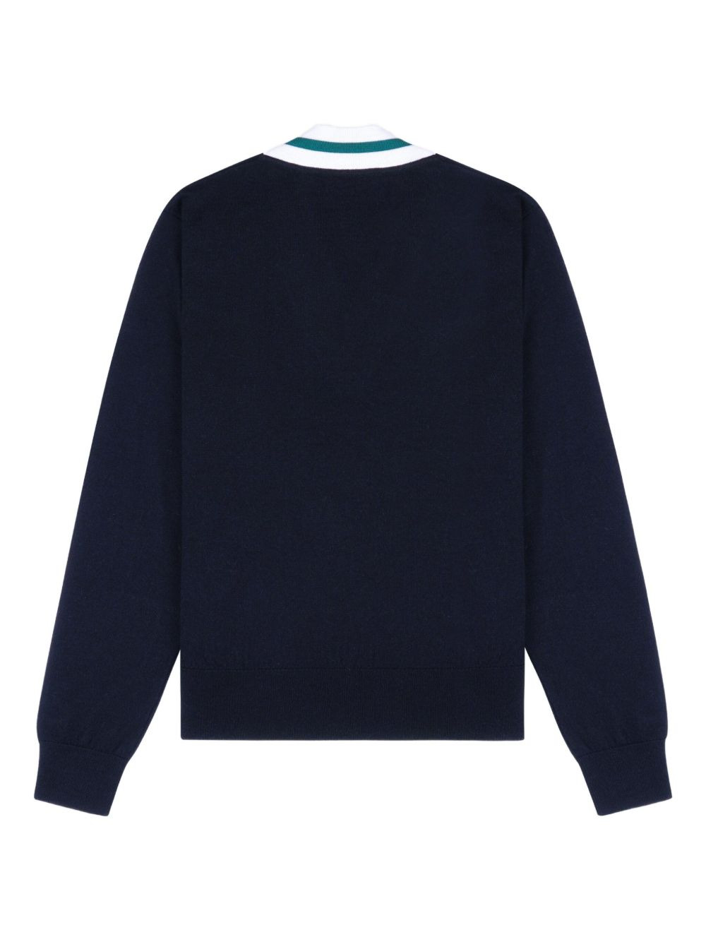 v-neck logo sweater - 5