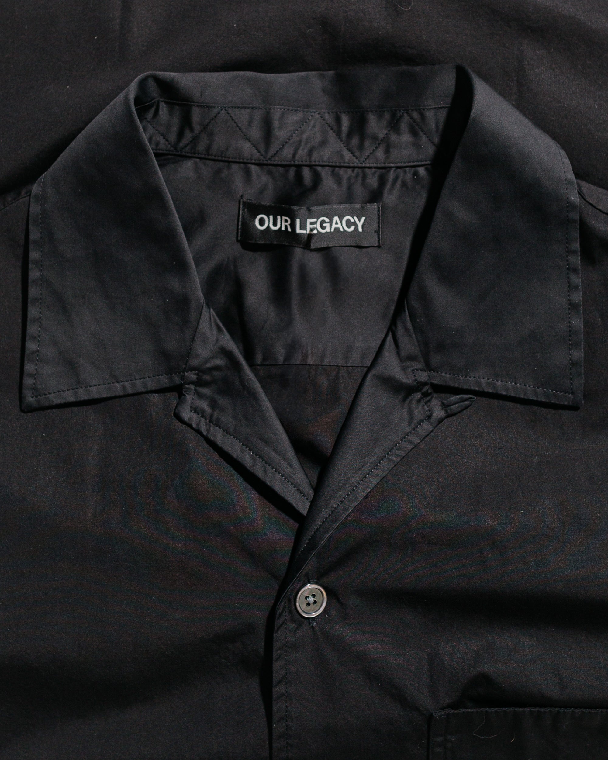 Heusen Shirt Shortsleeve Black All Day Poplin - 5