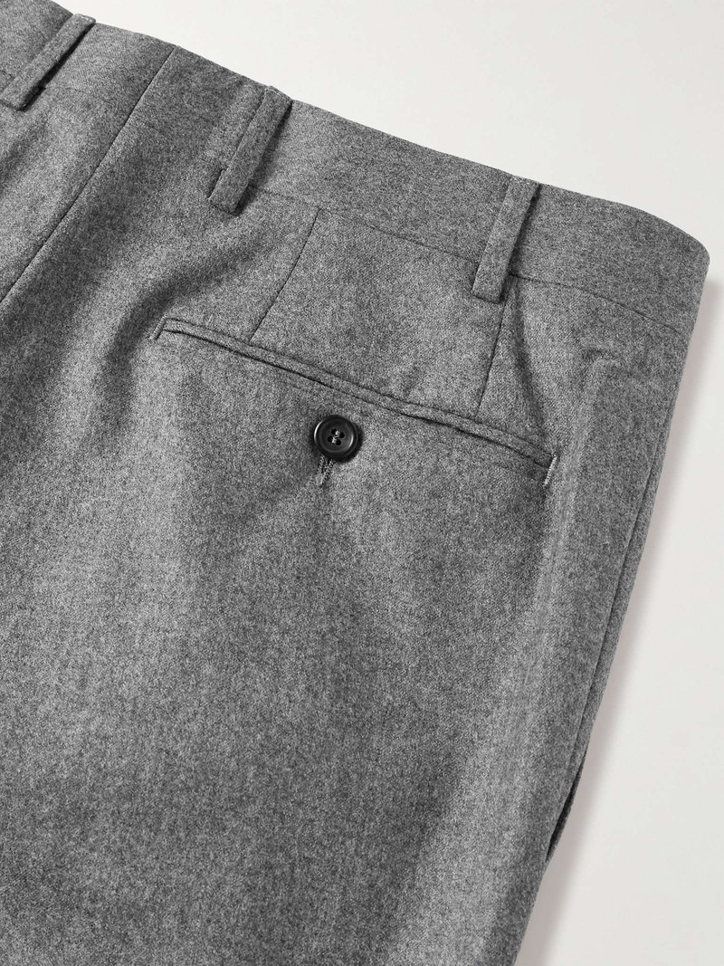 Kei Slim-Fit Super 120s Wool-Flannel Suit Trousers 5
