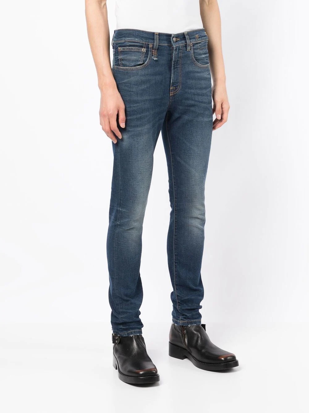 dark-wash slim-fit jeans - 3