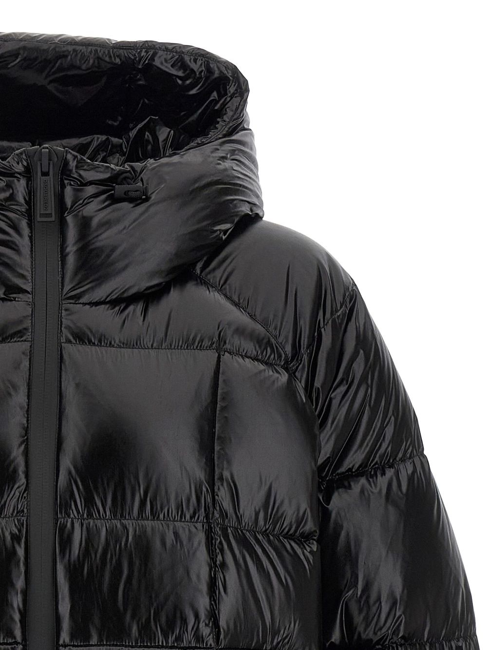 quilted hooded down jacket - 3
