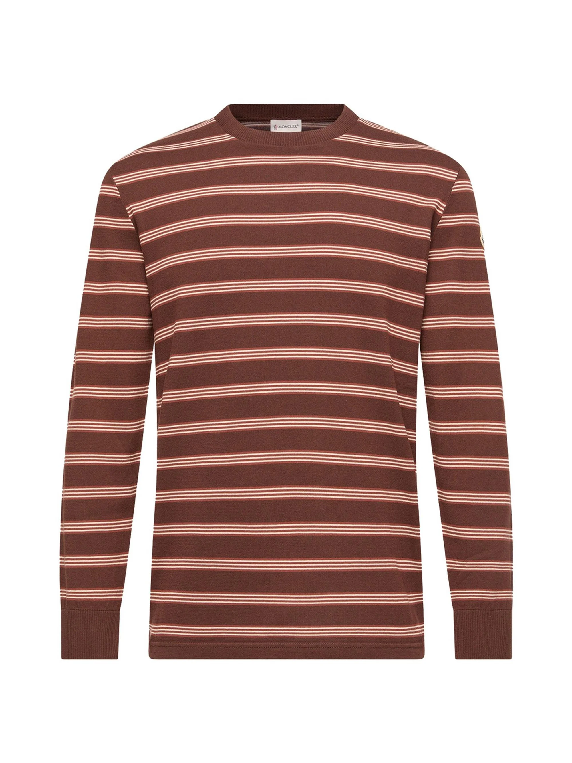 Men's Sweatshirt in Cotton - Brown Pink - 1