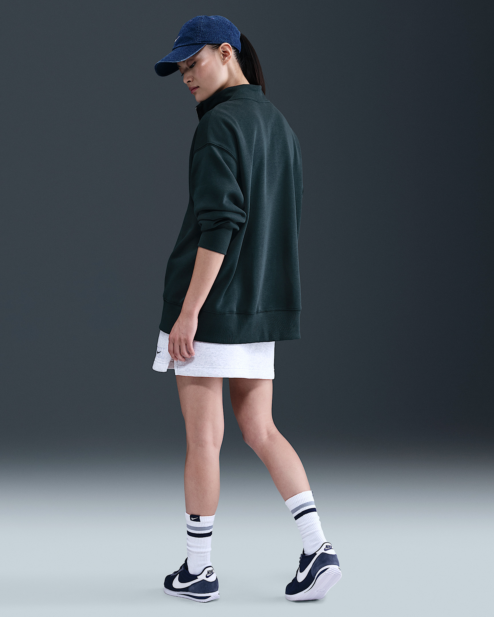 Nike Sportswear Phoenix Fleece Women's Oversized 1/4-Zip Long Sweatshirt - 5