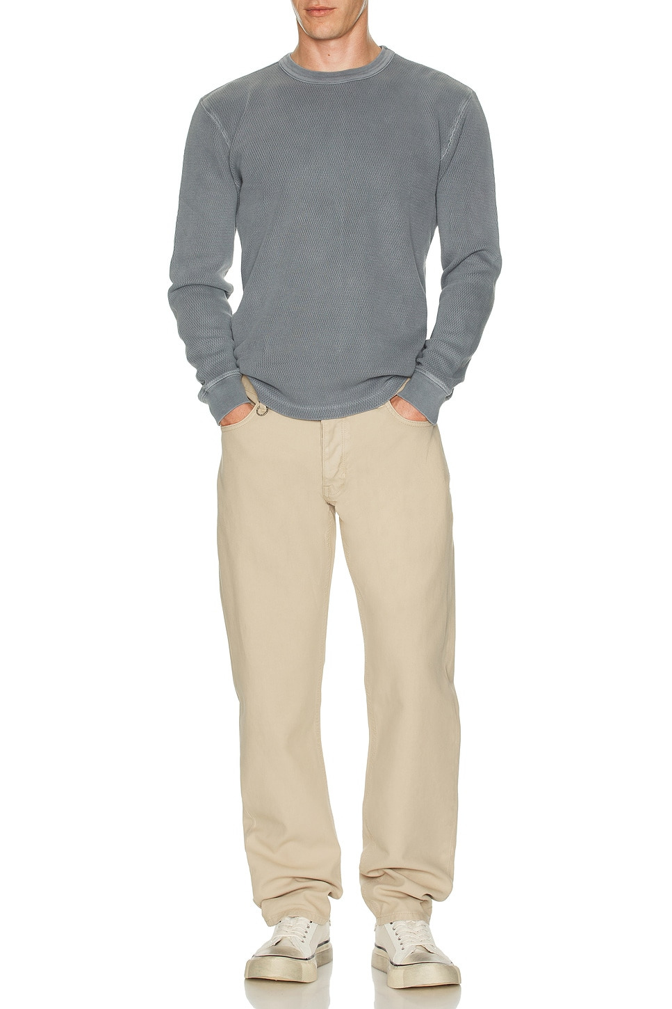 Waffle Crewneck Sweater - 4