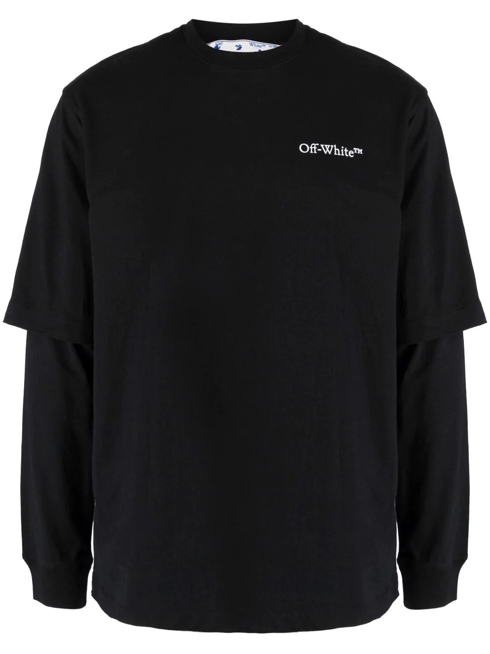 logo-print long-sleeve top - 1