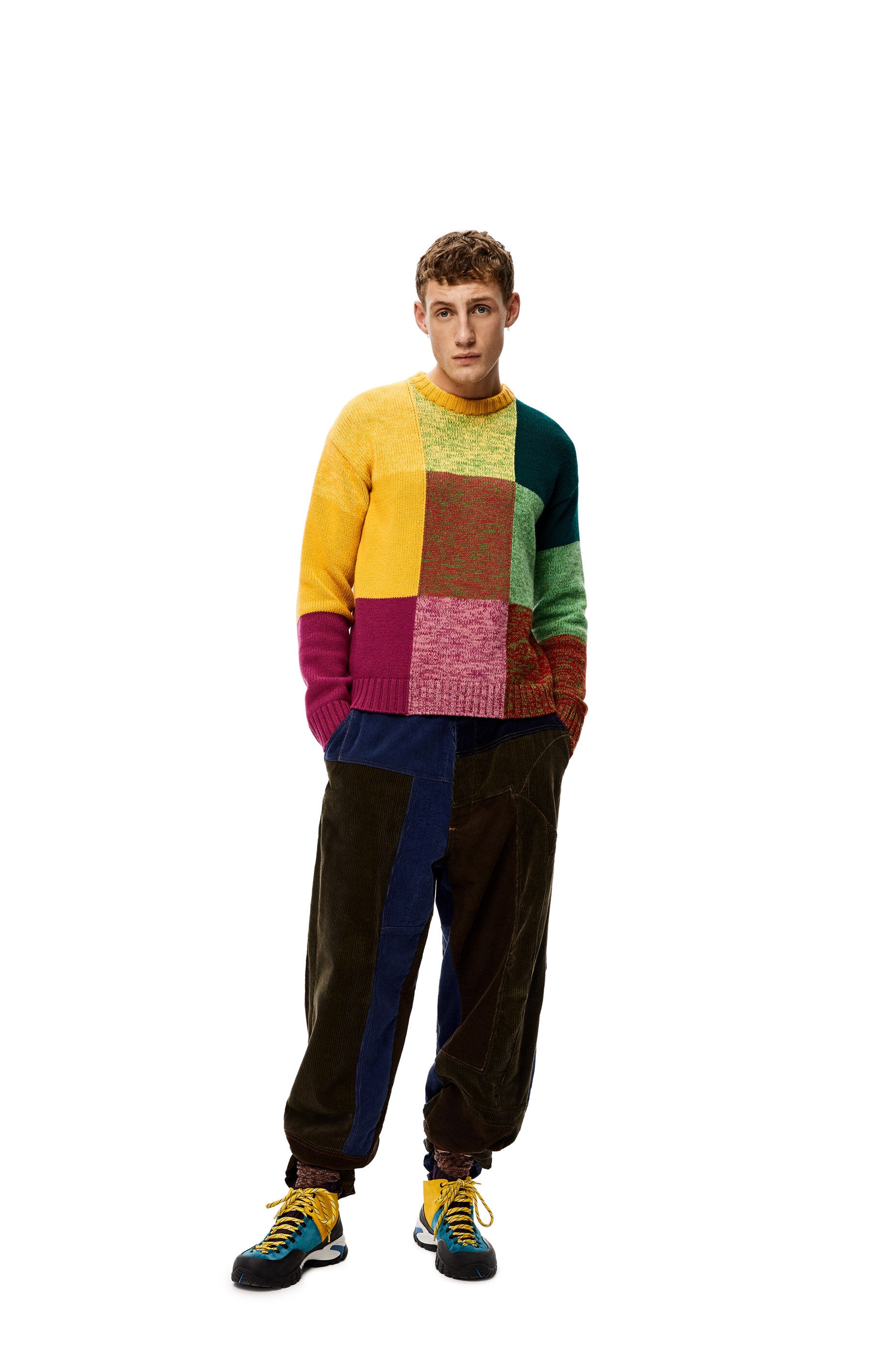 Colourblock sweater in wool - 2