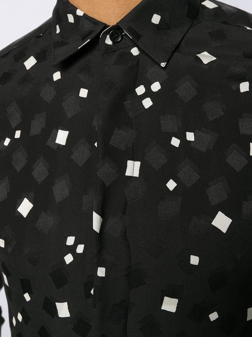 square print shirt - 5