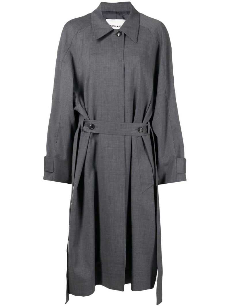 single-breasted tailored coat - 2