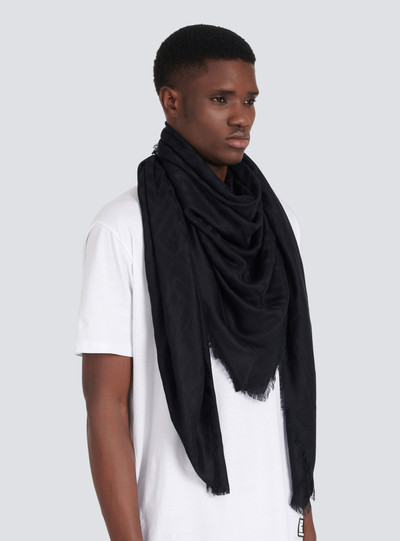 Balmain Viscose scarf with Balmain monogram pattern outlook
