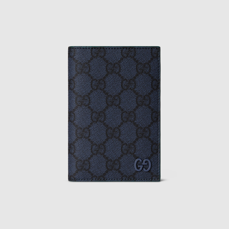 Green interior GG passport case 1