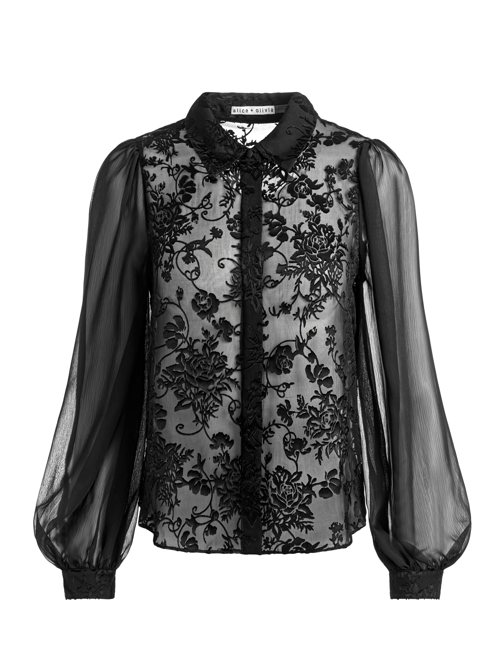 ROANNE BLOUSON SLEEVE BUTTON DOWN - 1