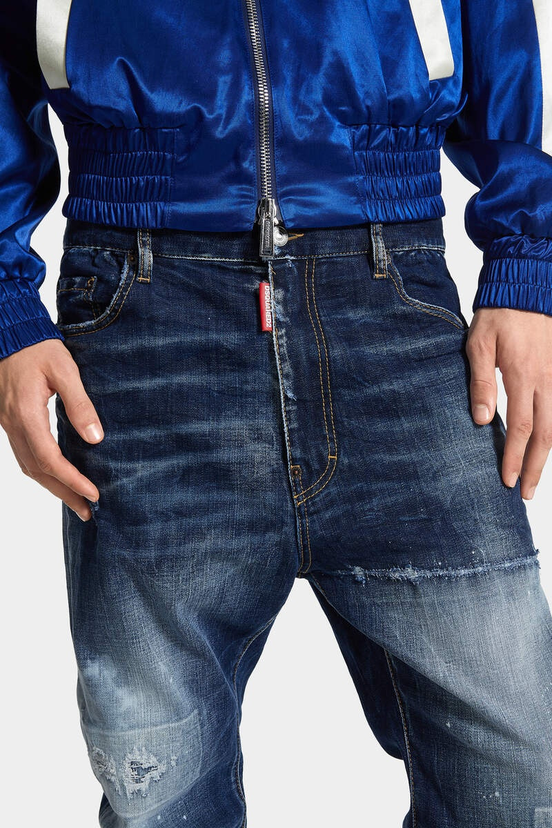 DARK WHITE LINE WASH LONDON BRO JEANS 6