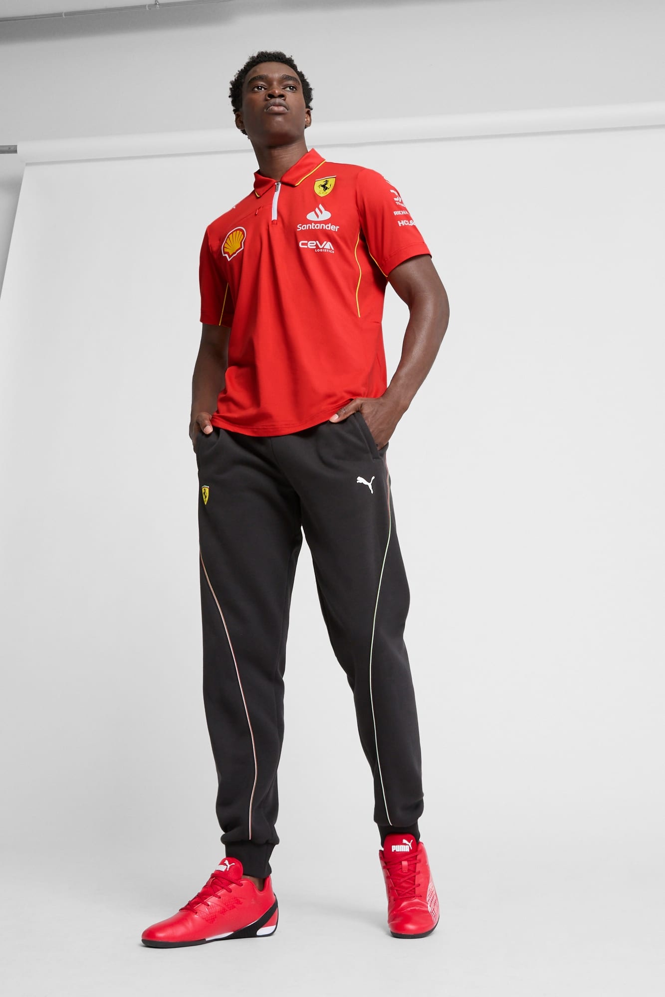 Scuderia Ferrari Team Pro Men's Polo Tee - 6