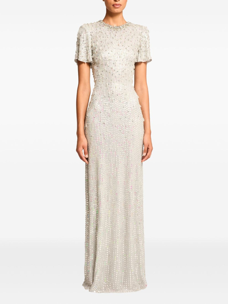JENNY PACKHAM Serenity sequin-embellishment gown outlook