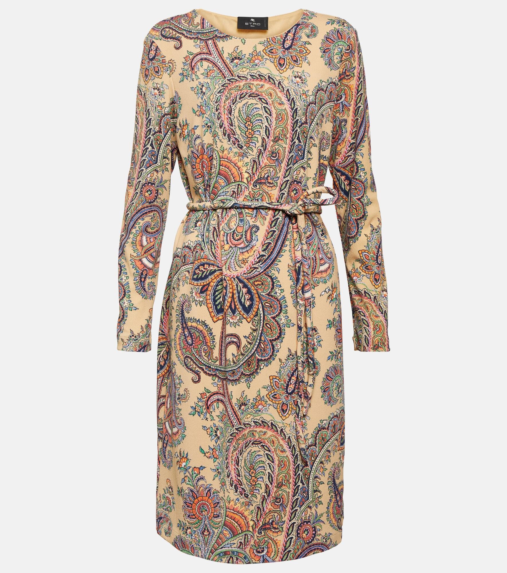 Etro Paisley belted minidress | mytheresa | REVERSIBLE