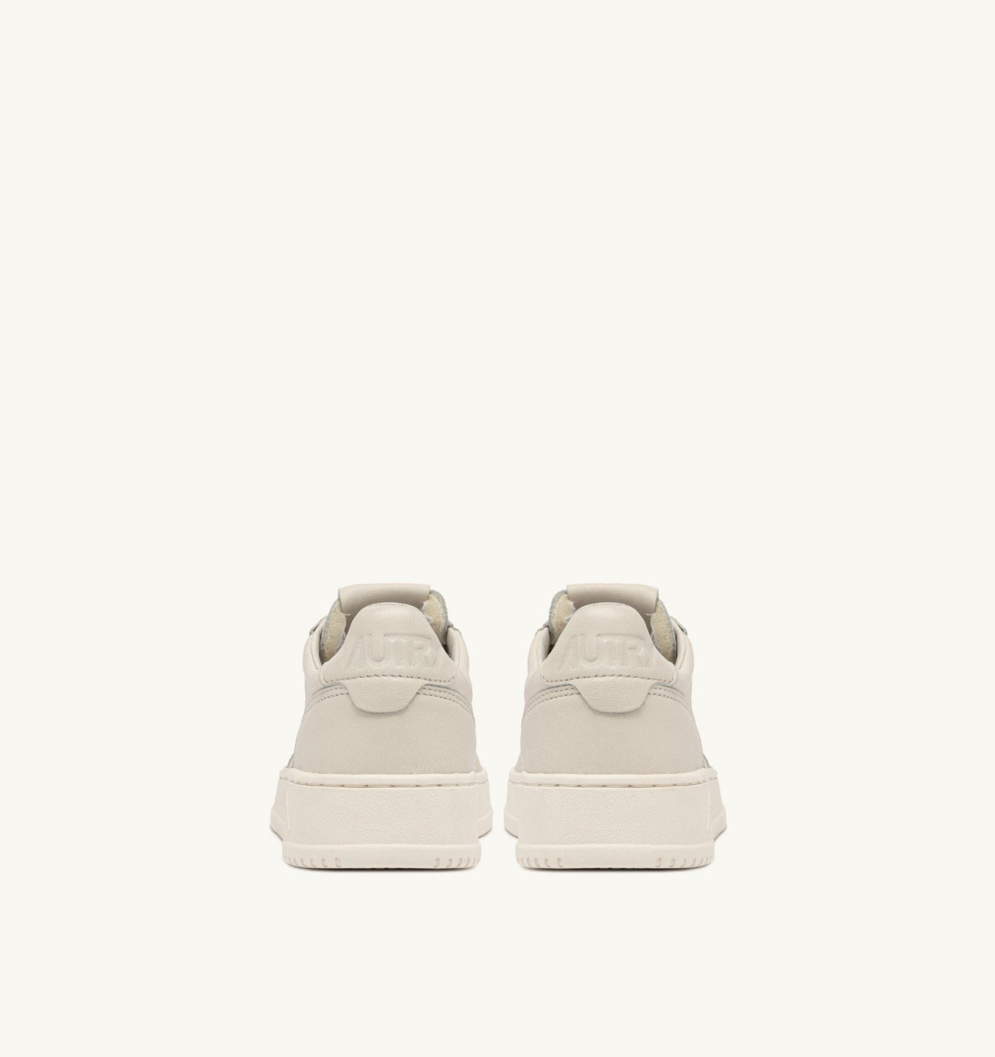 MEDALIST LOW SNEAKERS IN WINTER WHITE NAPA LEATHER - 3