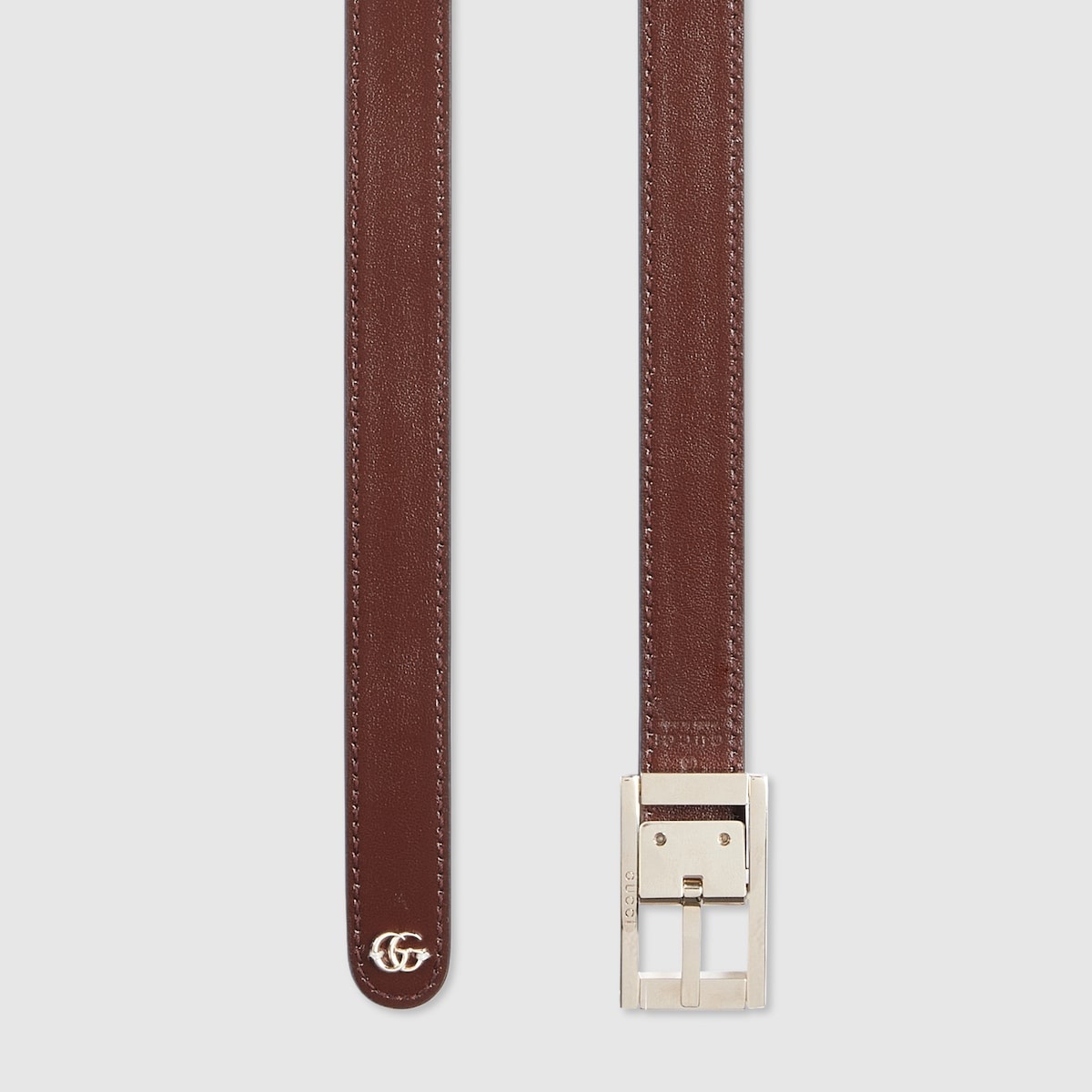 Reversible thin belt with rectangular buckle - 5
