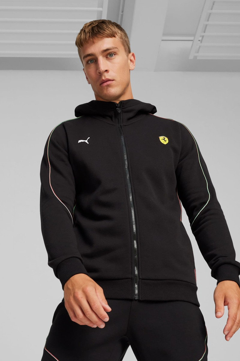 PUMA Scuderia Ferrari Men's Motorsport Race Hooded Sweat Jacket outlook