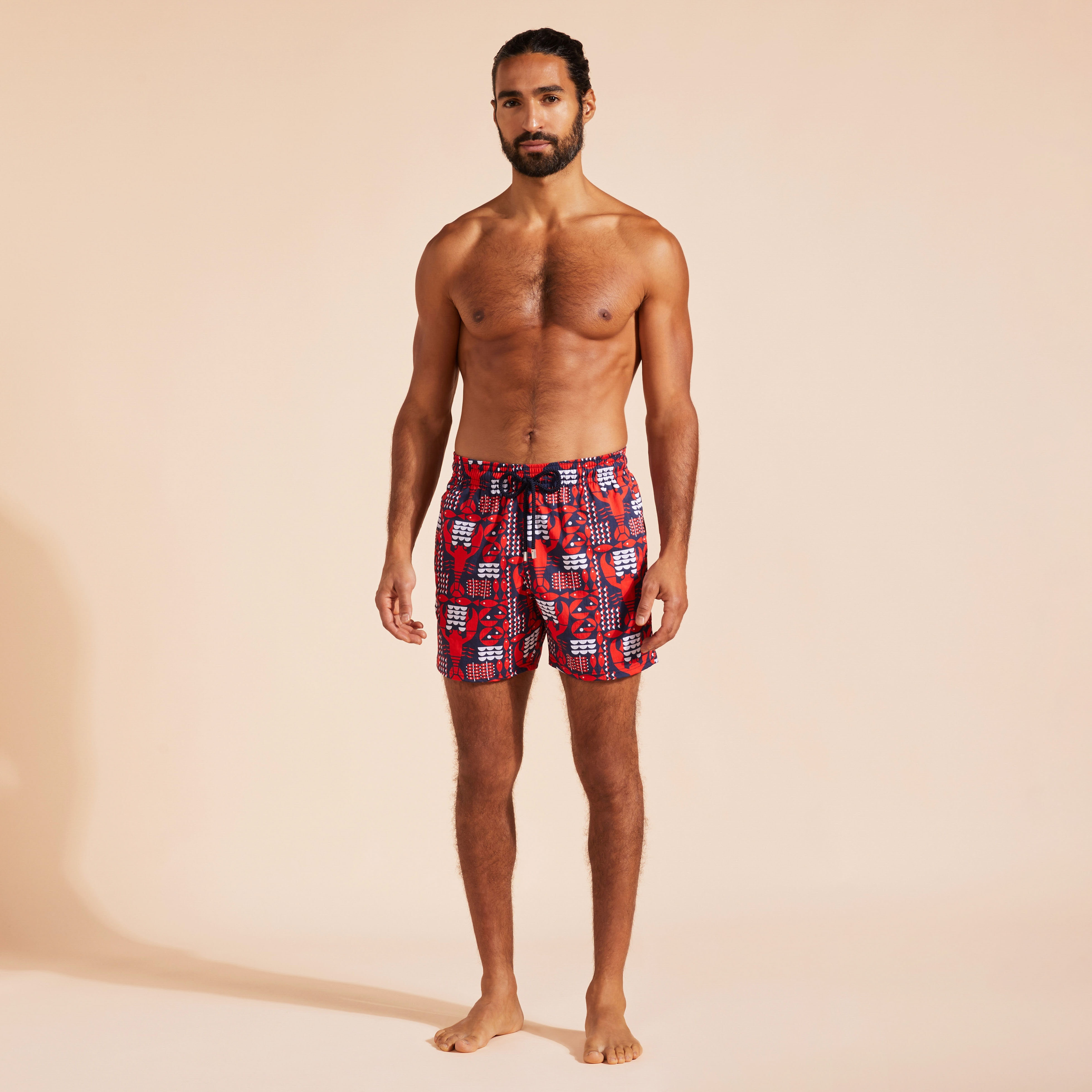 Men Stretch Swim Shorts Graphic Lobsters - 3