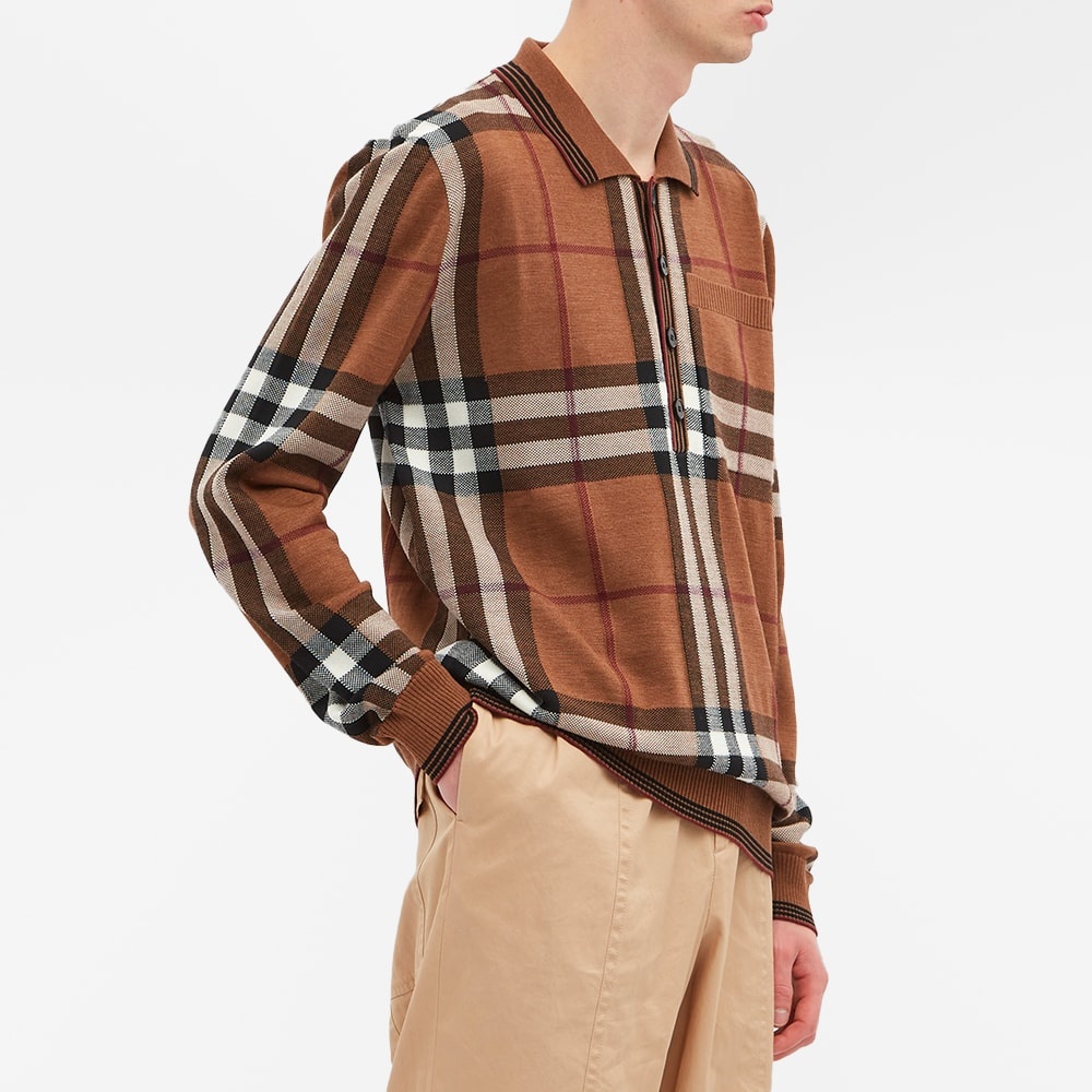 Burberry Check Knitted Polo - 5