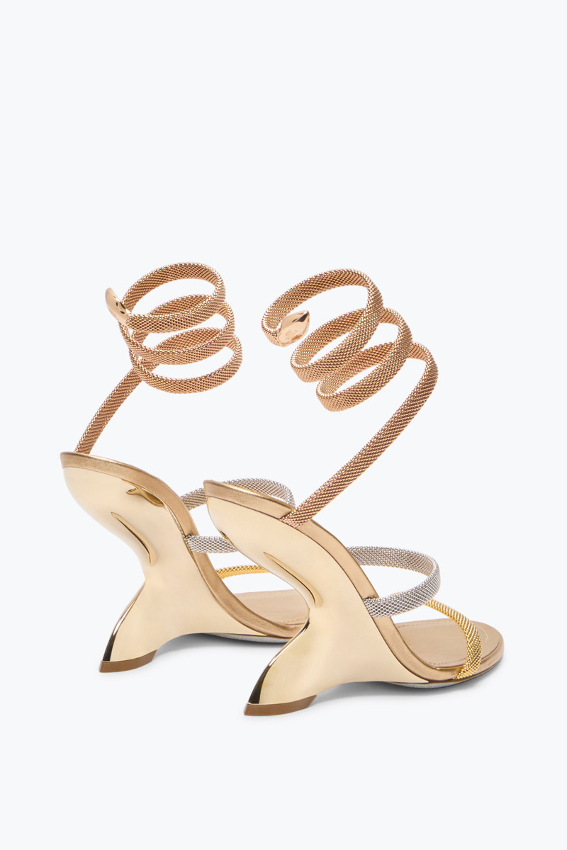 RENE CAOVILLA Trigold Symphony Three-Toned Sandal 105 outlook