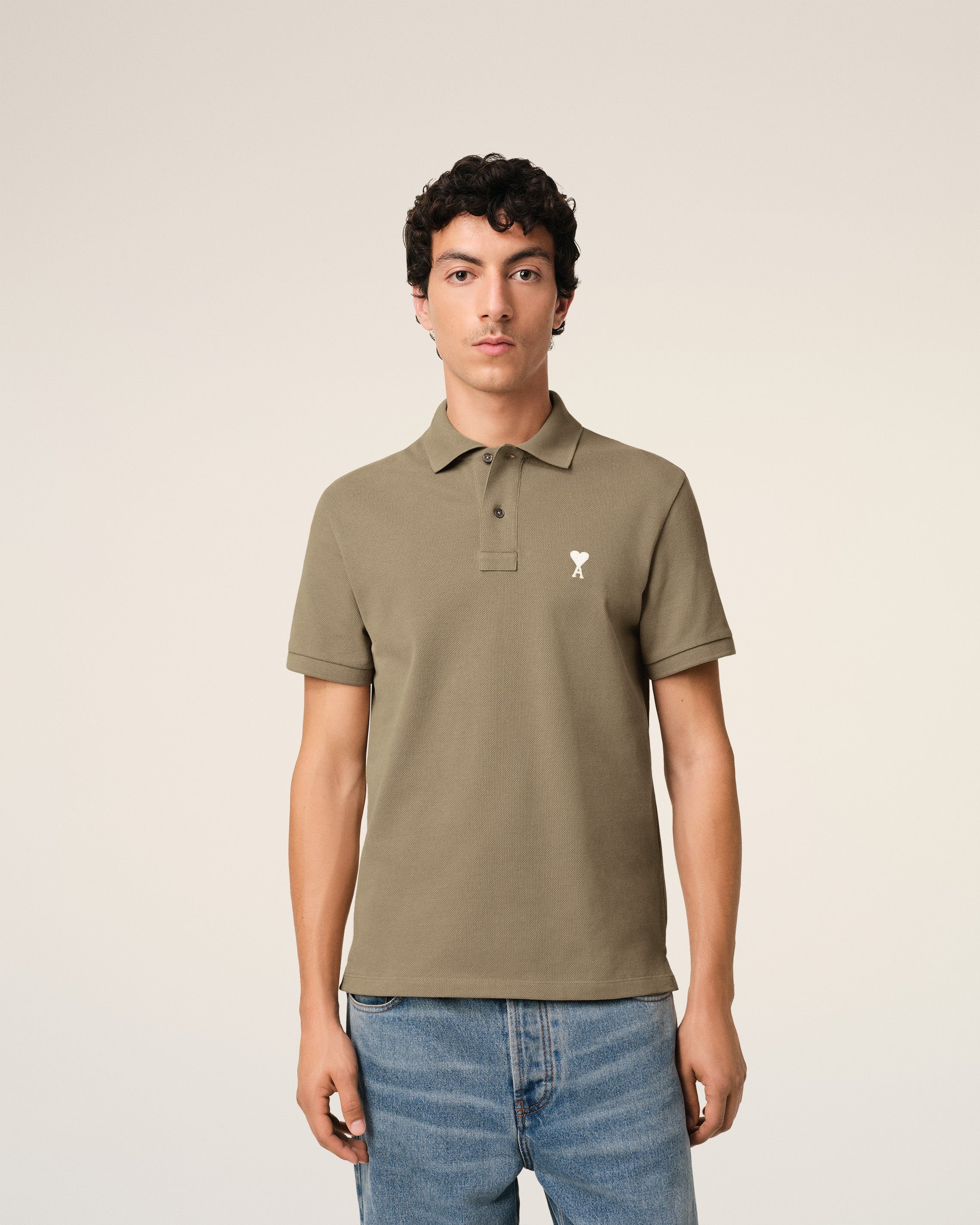 GREEN COTTON AMI DE COEUR POLO SHIRT - 3