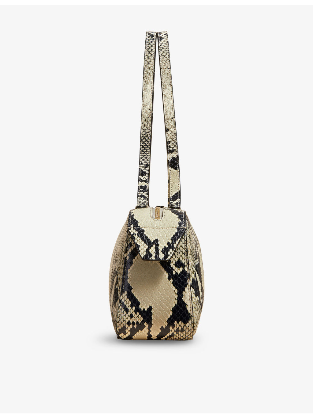 Simona Snakeskin-Effect Leather Shoulder Bag - 2