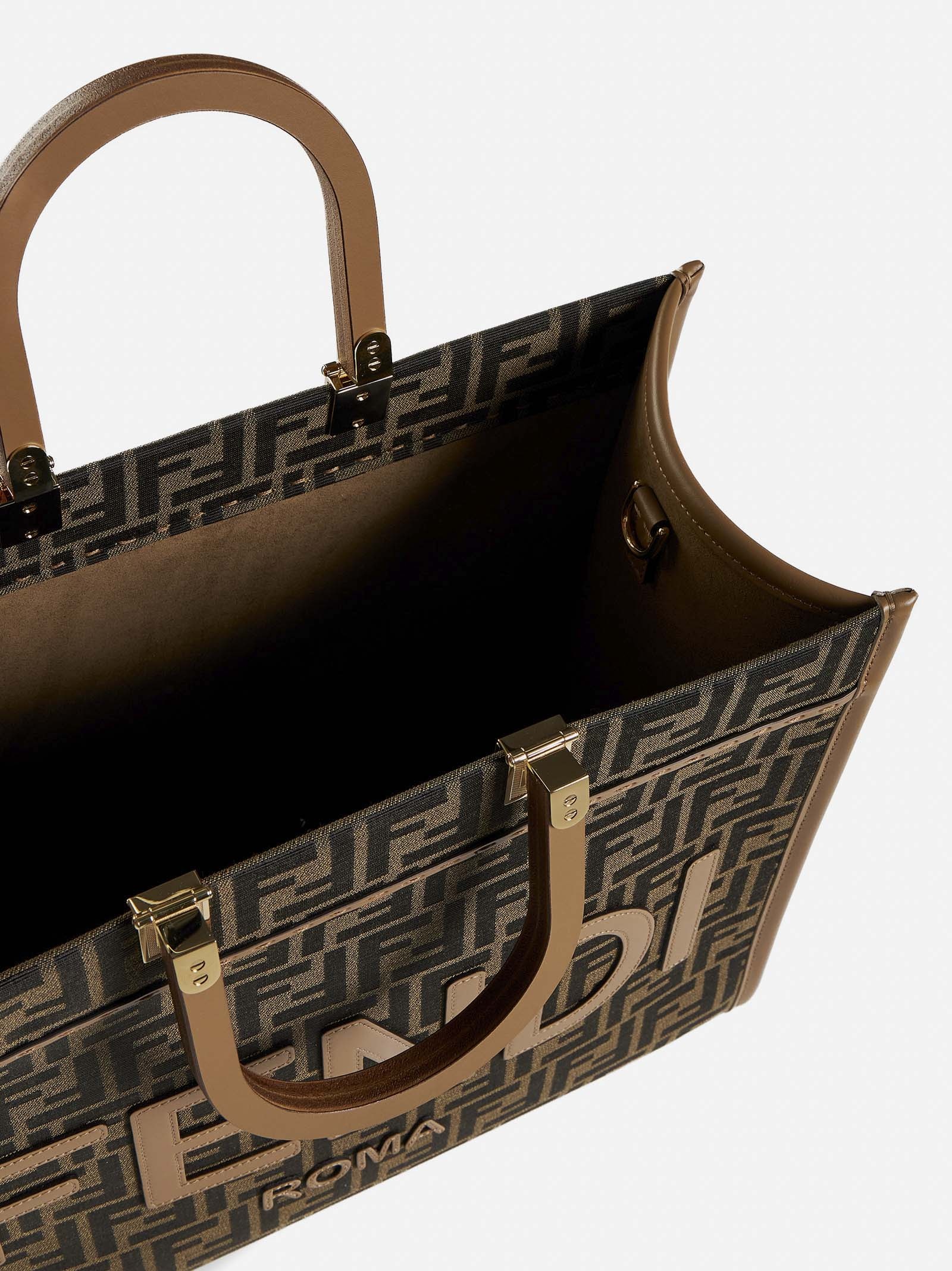 【24SS NEW】FENDI / Sunshine Medium FFモチーフ トートバッグ FENDI Fendi Sunshine FF jacquard medium tote bag