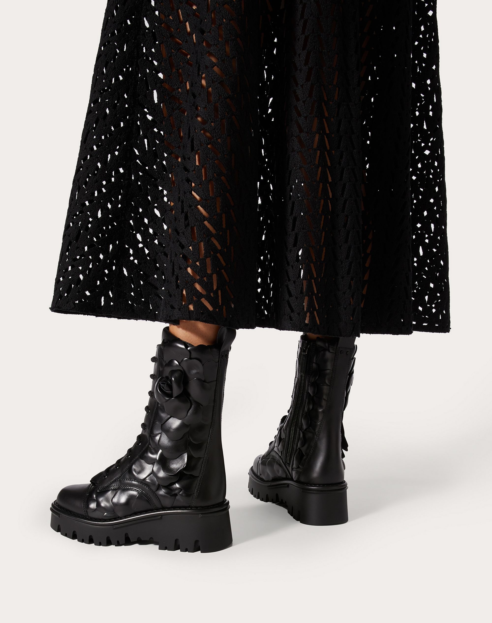 VALENTINO GARAVANI ATELIER SHOES 03 ROSE EDITION COMBAT BOOT 50MM - 6
