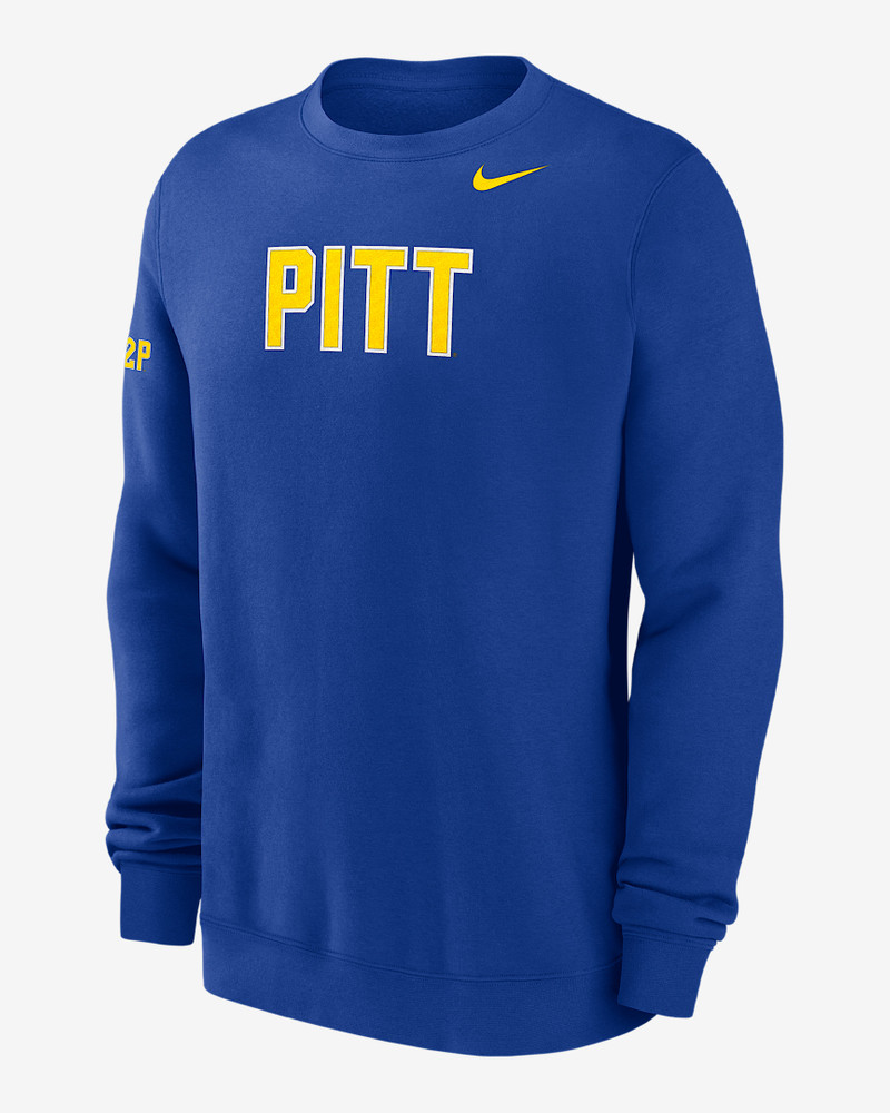 Pitt Club Fleece Men's Nike College Crew-Neck Sweatshirt 1