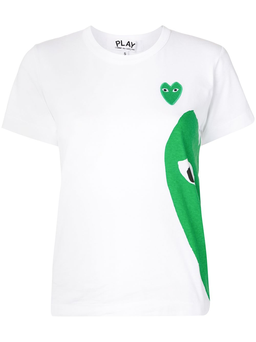 heart logo-print short sleeved T-shirt - 1