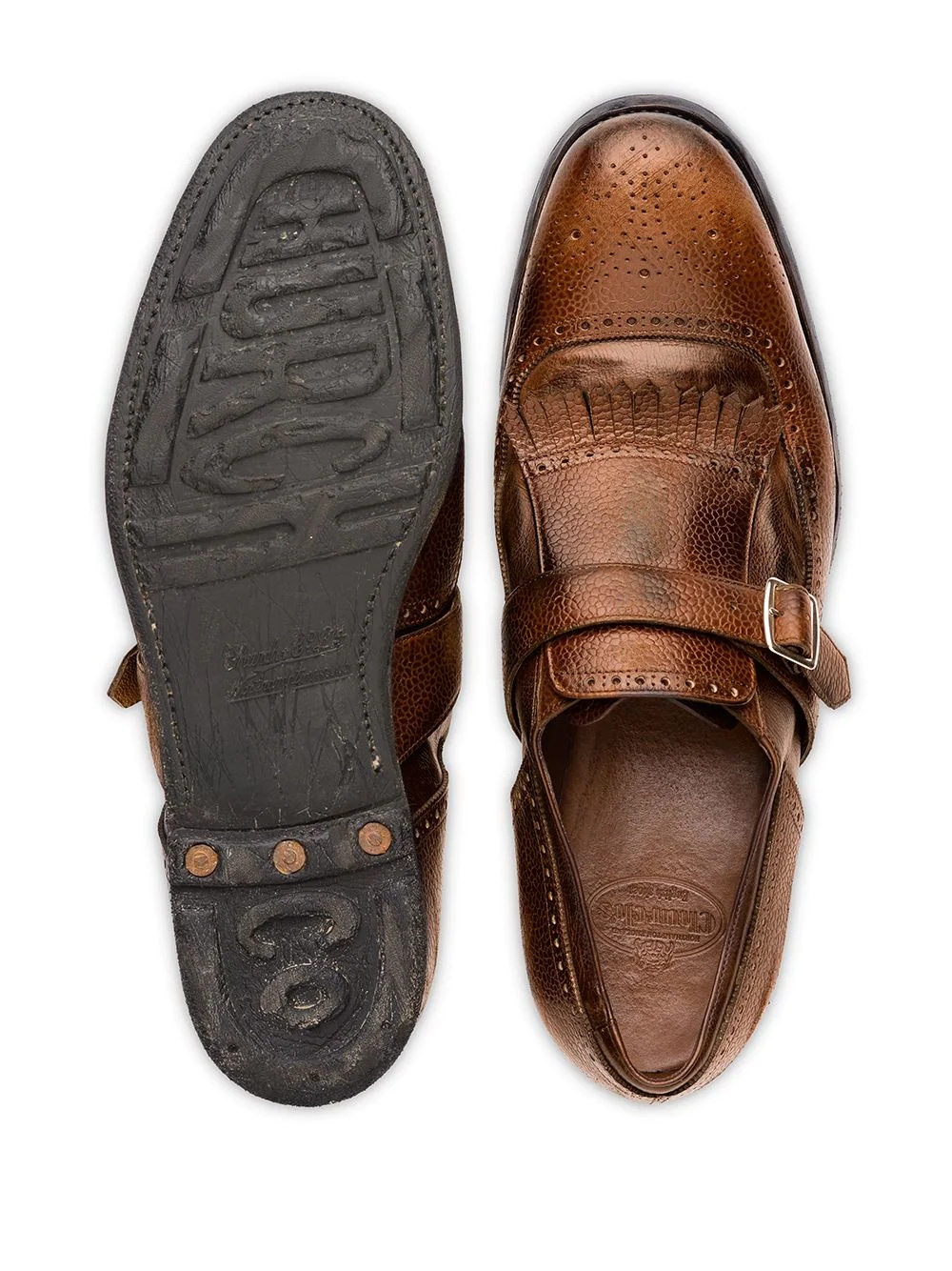 Shanghai leather monk-strap shoes - 3