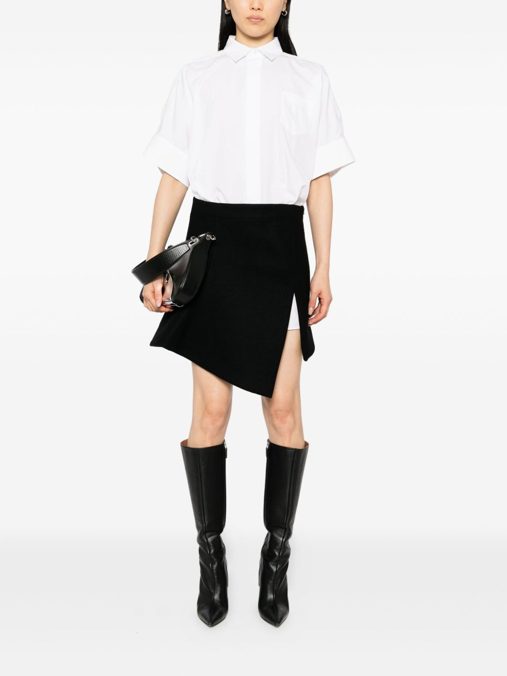asymmetric-hem dress - 2