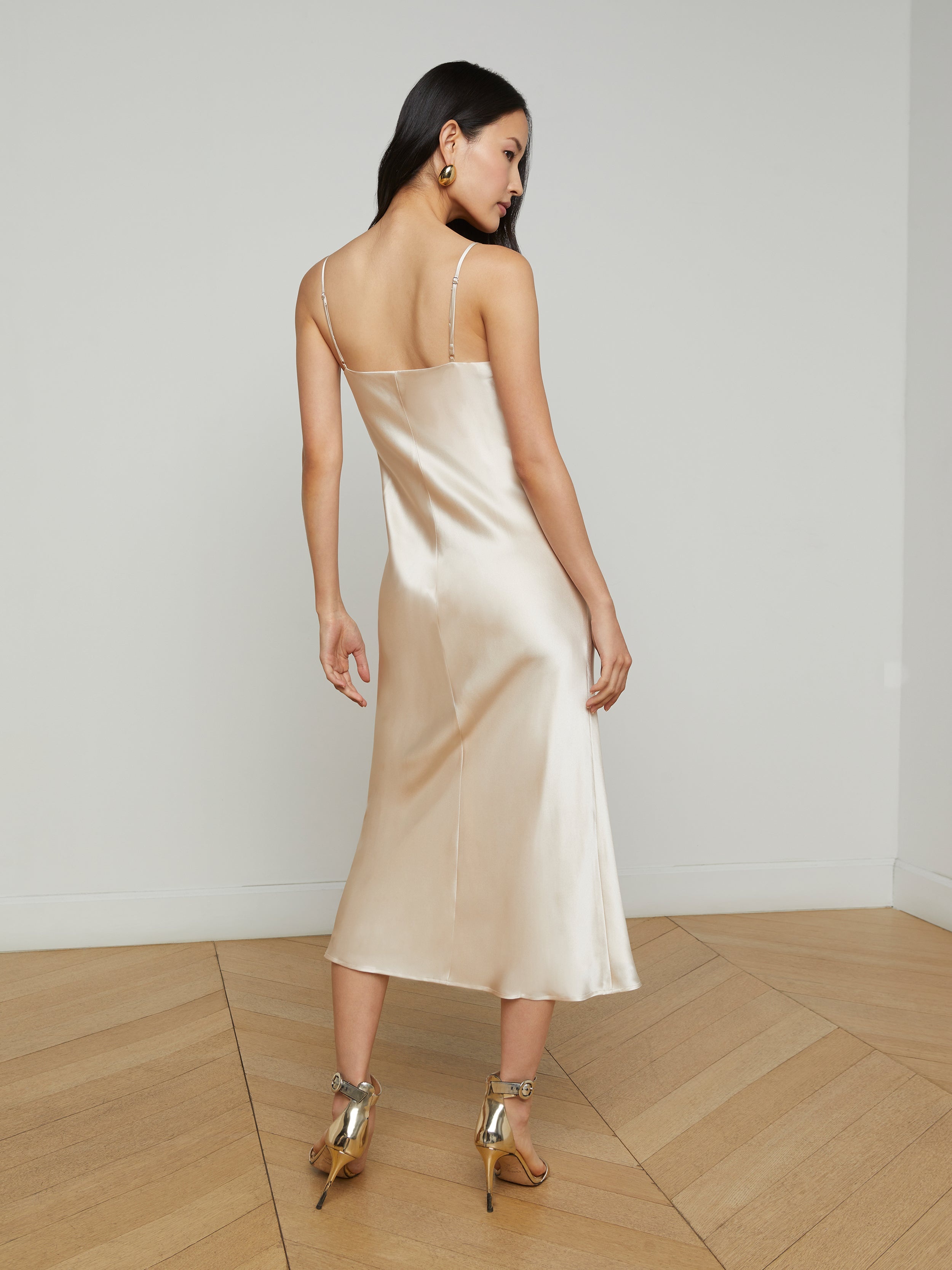 Seridie Silk Slip Dress - 4