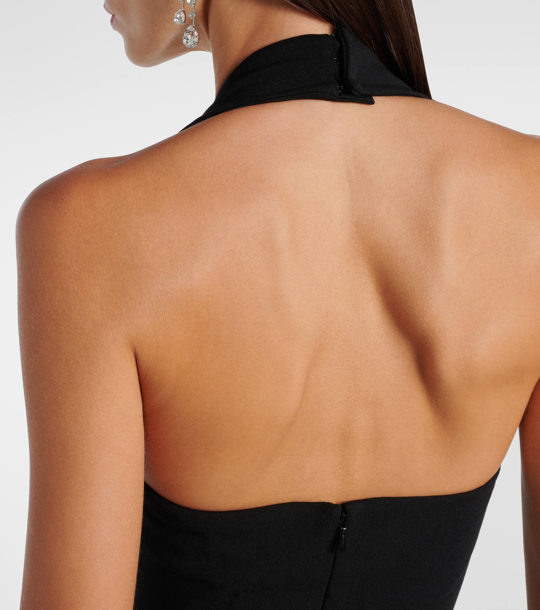 Ilona halterneck crêpe gown - 6