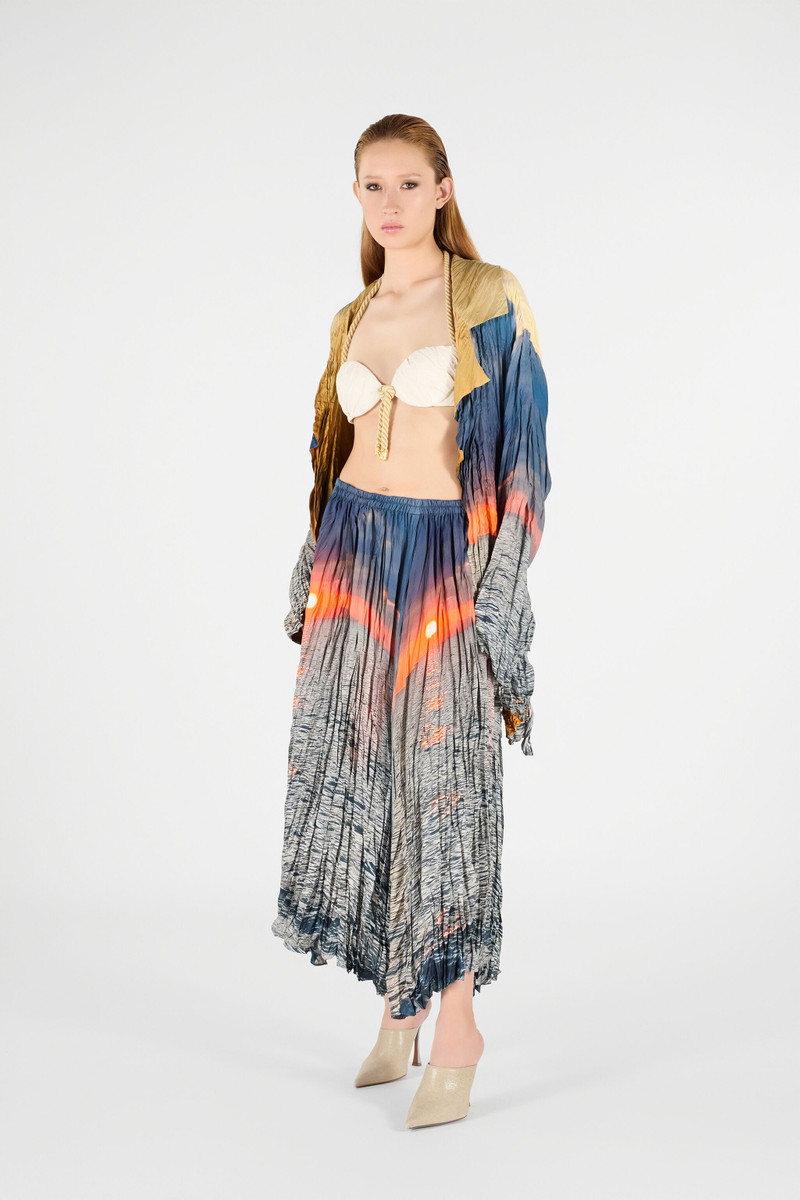 Roberto Cavalli Sunrise Print Skirt outlook