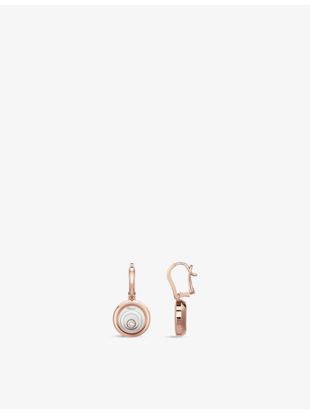 Happy Spirit 18ct rose and white-gold and diamond earrings - 2