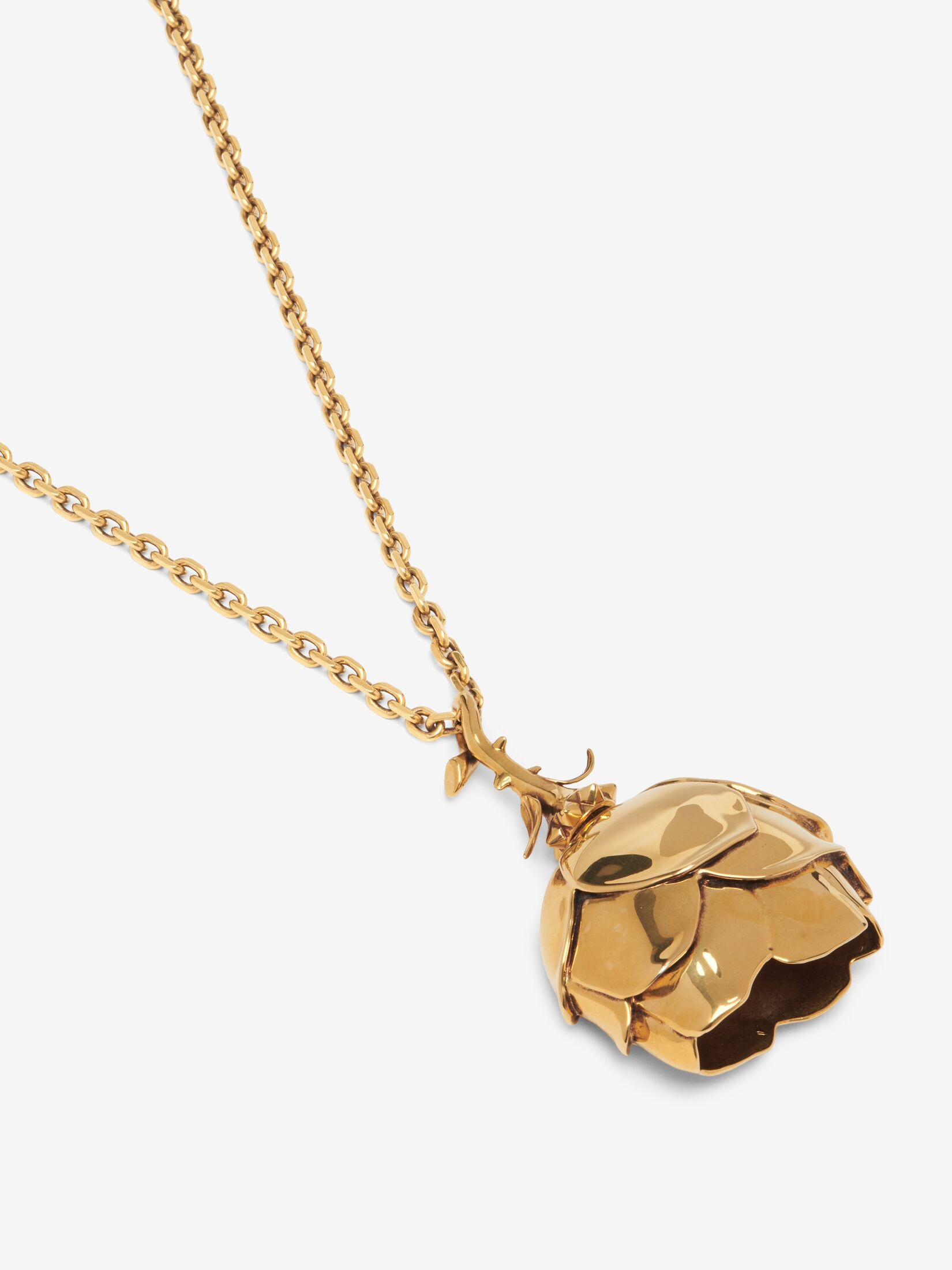 Women's Tudor Rose Necklace in Gold - 3