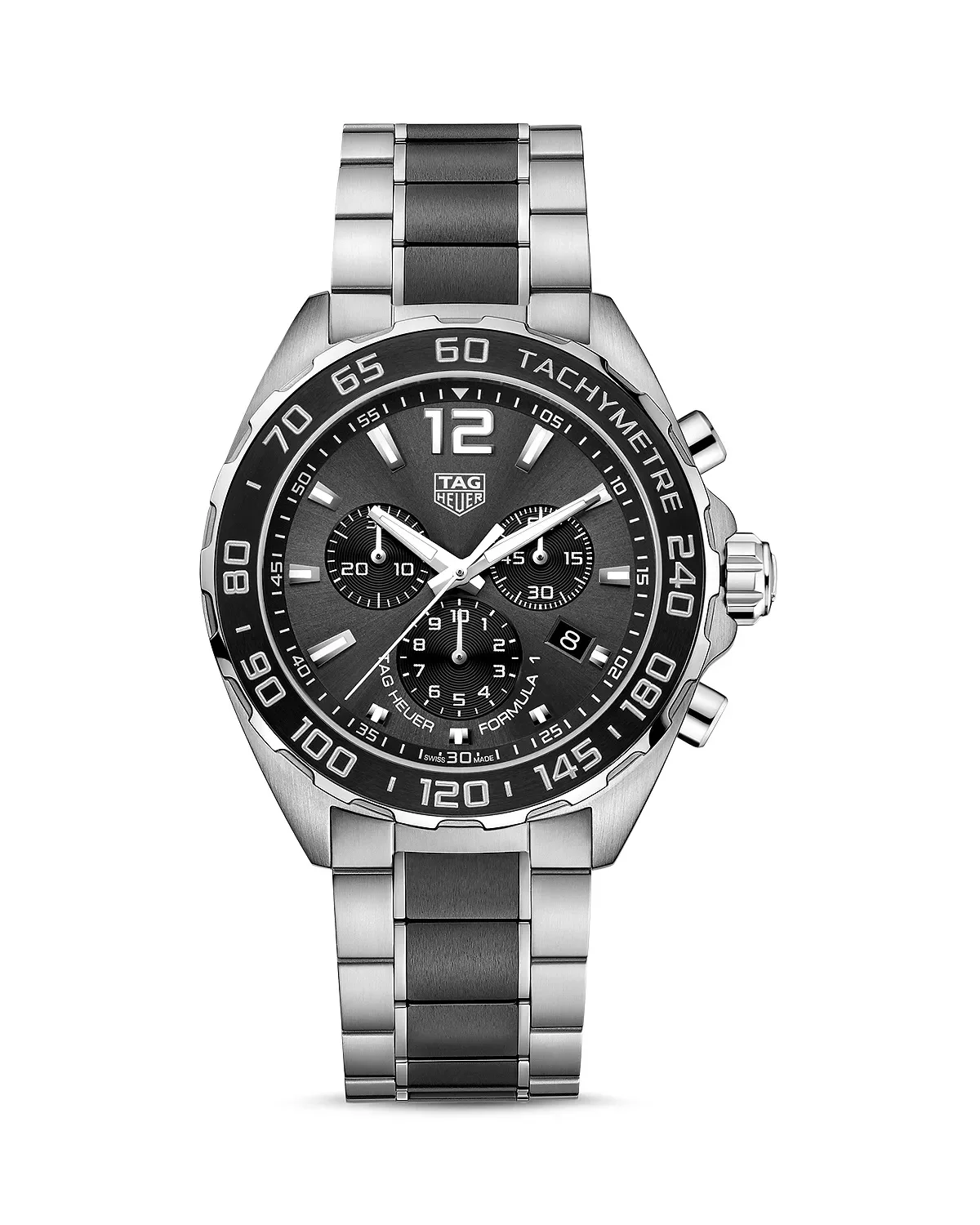 Formula 1 Quartz Men's Gray Steel & Black Ceramic Chronograph, 43mm - 1