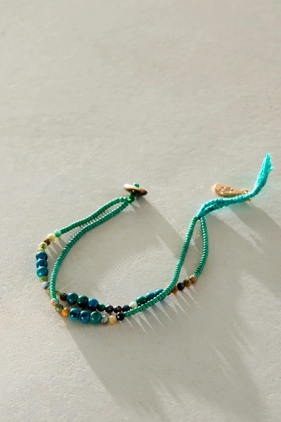 Halo Semiprecious Stone Bracelet - 1