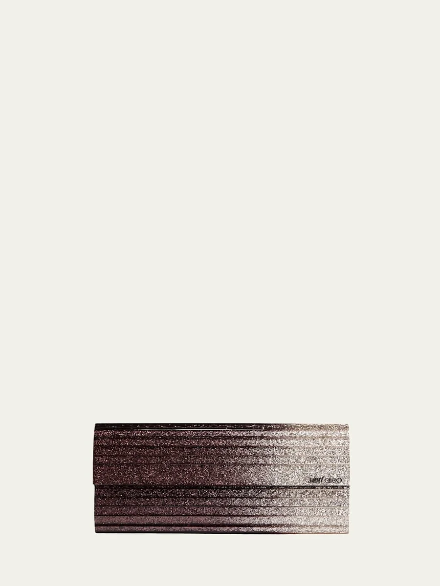 Degrade Glitter Acrylic Clutch Bag - 1