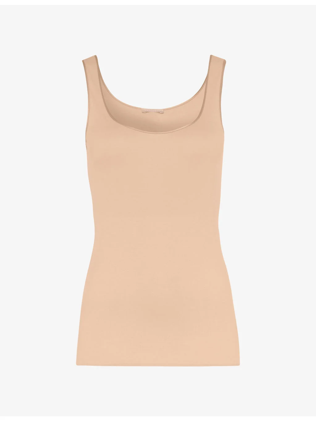Seamless cotton-jersey vest top - 1