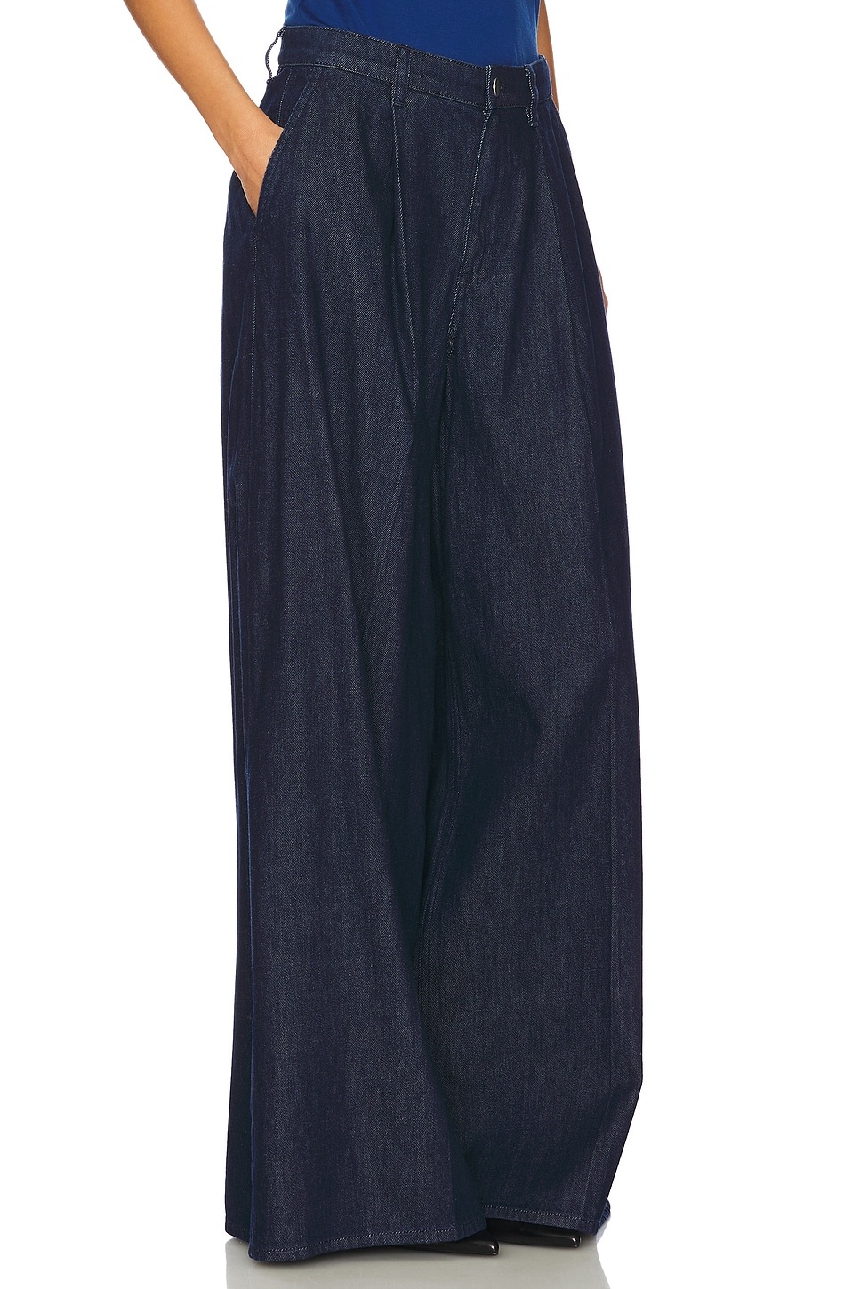 Pleated Wide Leg Pant - 2