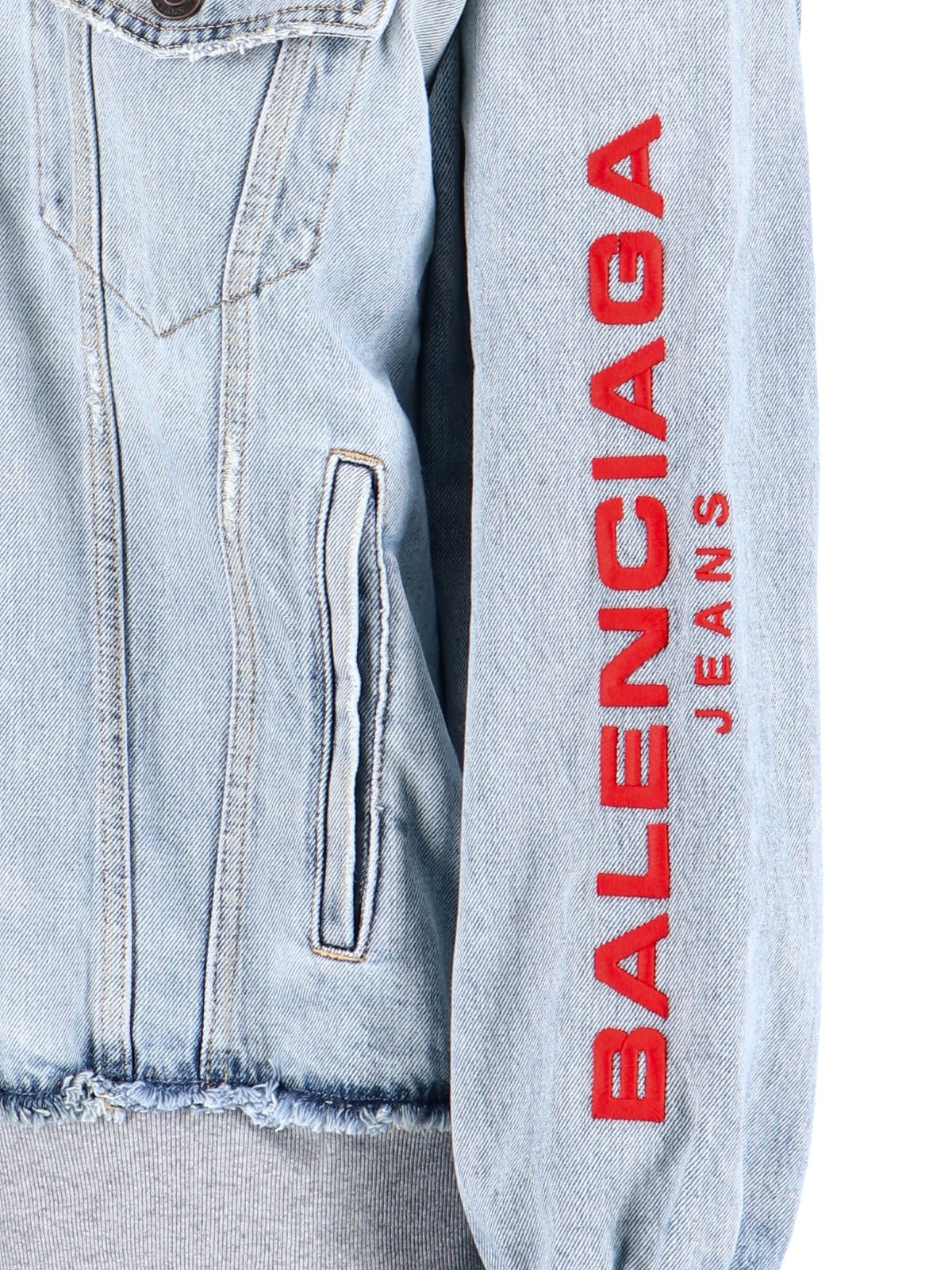 DENIM SWEATSHIRT JACKET - 3