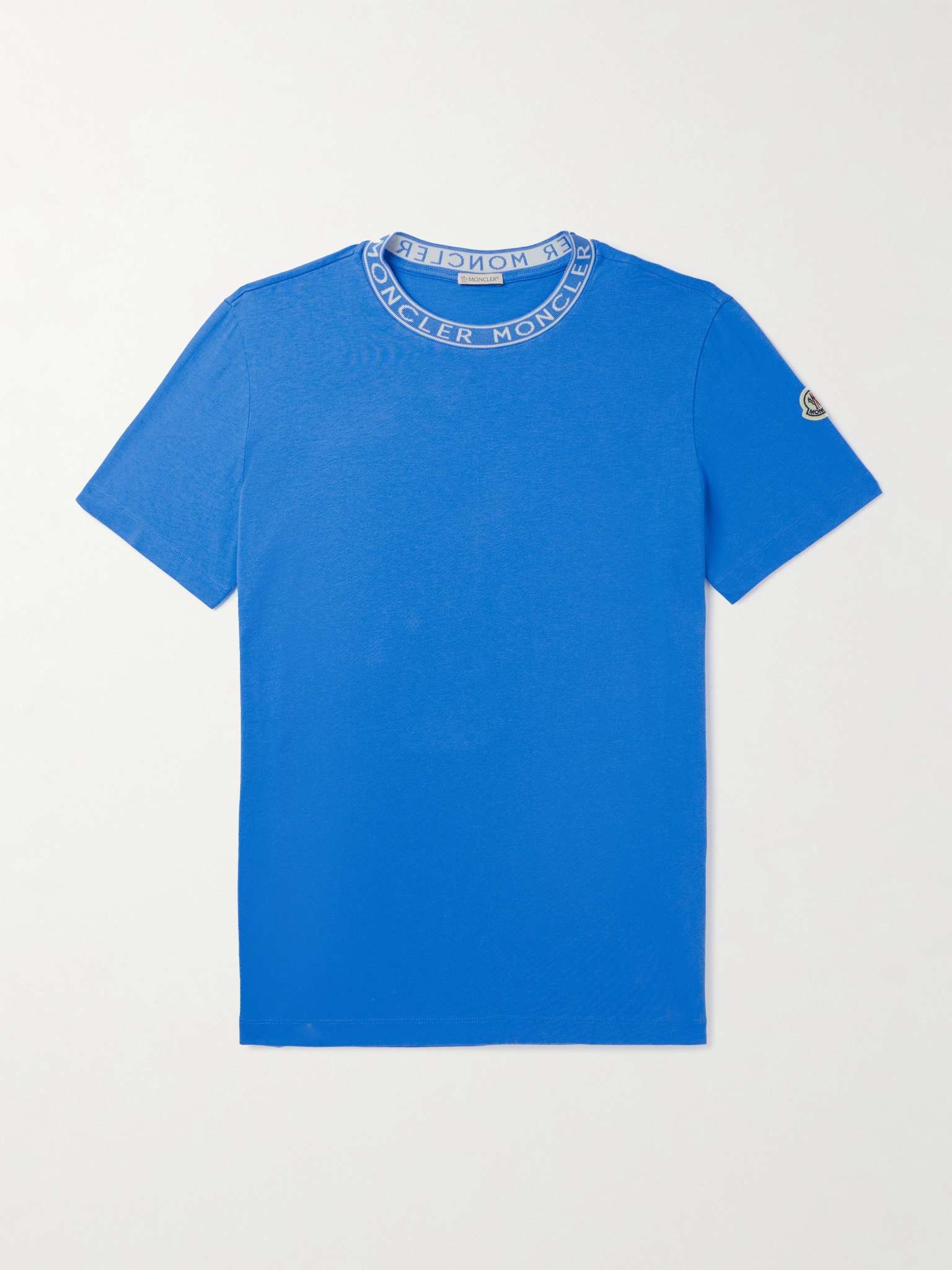 Slim-Fit Logo-Detailed Cotton-Jersey T-Shirt - 1