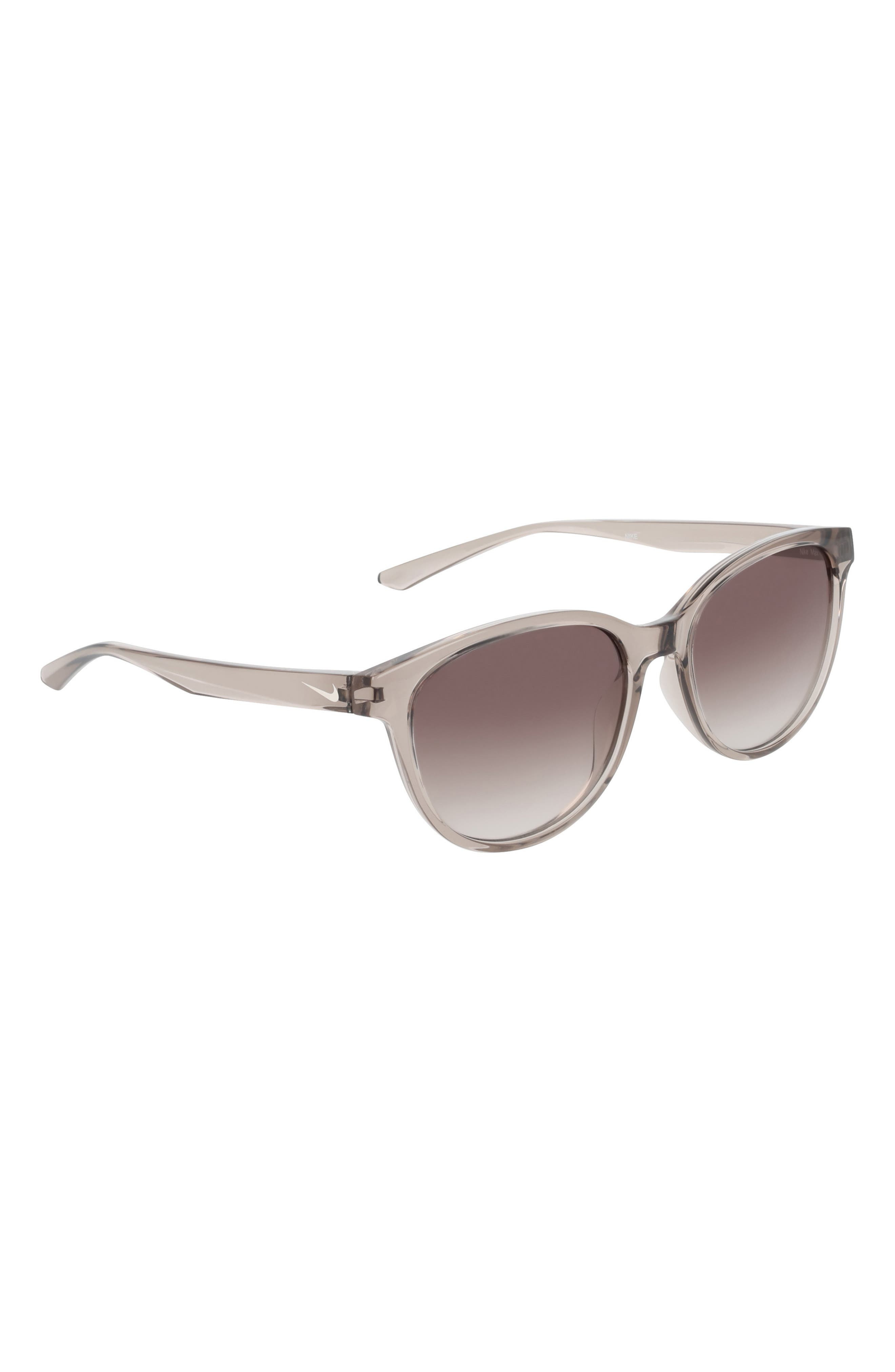 Nike Vital Trend 55mm Gradient Round Sunglasses in College Grey /Brown Gradient at Nordstrom - 3