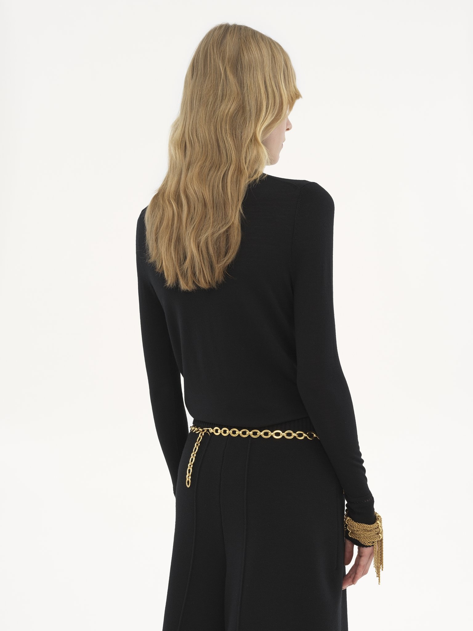 FITTED TURTLENECK IN WOOL KNIT - 5