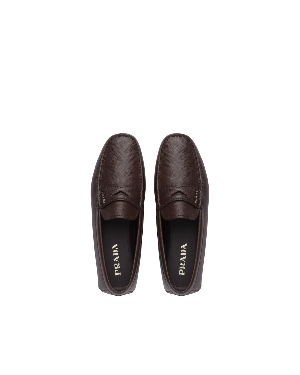 Saffiano leather loafers - 3